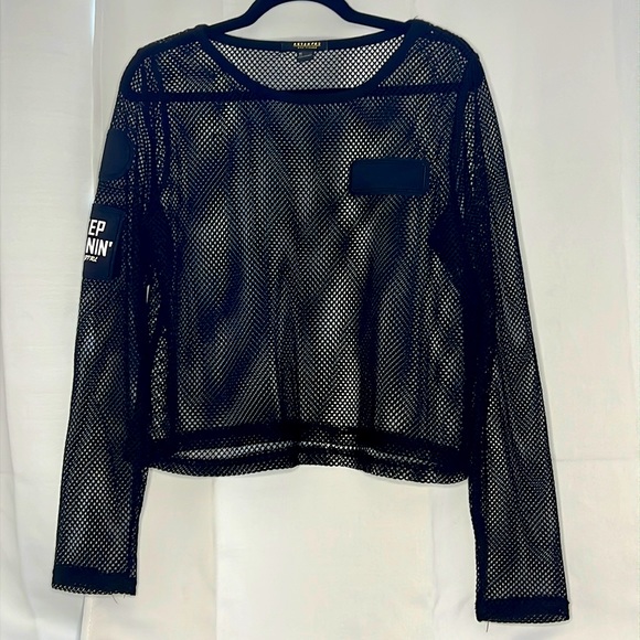 Revamped Full Mesh Long Sleeve Tee - Picture 1 of 2